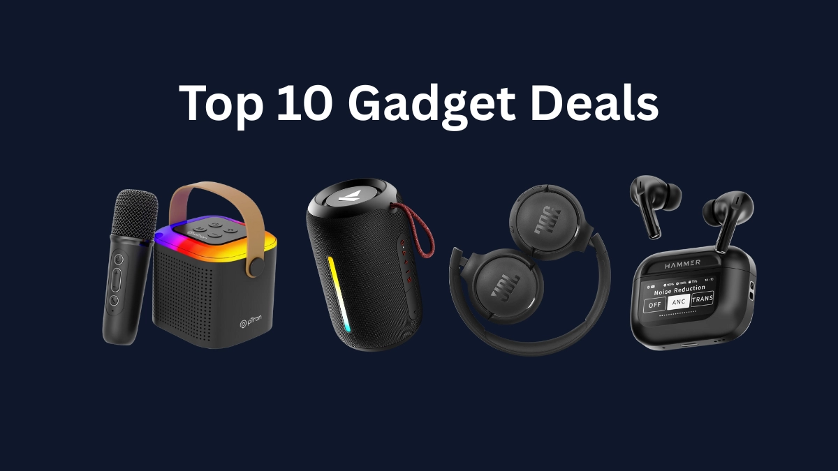 Collage of the top 10 Amazon Freedom Sale deals, featuring headphones, speakers, and other gadgets.