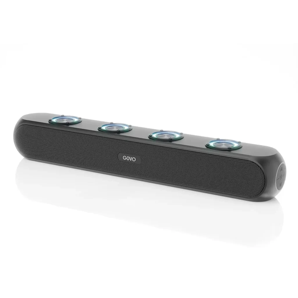 GOVO Gosurround 320 50W soundbar with LED lights.