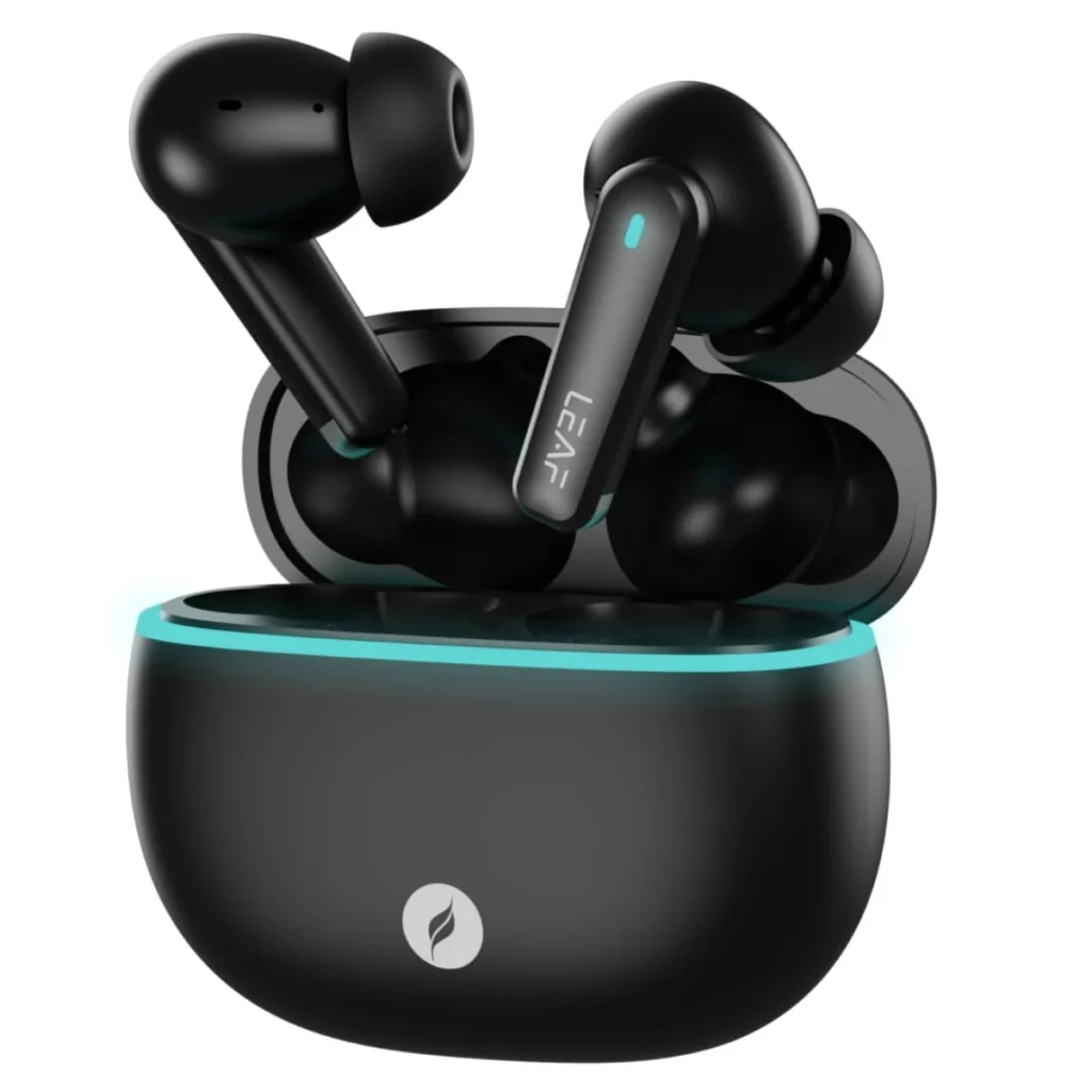 Leaf Buds X121 True Wireless Earbuds with fast charging.